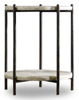 Melange - Blythe Accent Table - Black / Beige