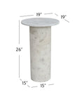 Claude - Accent Table - White