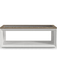 Melody - Rectangular Coffee Table With Casters - White