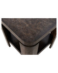 Langford - End Table - Ebony Mappa Burl