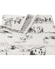 Ranch Life - Twin Western Toile Reversible Quilt Set Set of 2 - Black
