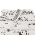 Ranch Life - King Western Toile Reversible Quilt Set Set of 3 - Black