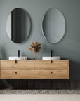 Pursley - Oval Mirror - Brushed Nickel