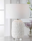 Caelina - Textured Table Lamp - White