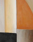 Western Hemisphere - Hand Painted Canvas - Black / Brown / Gray / Orange