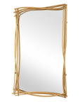 Curved Branches - Mirror - Gold