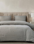Fenton - King Comforter Set Set of 3 - Taupe / Gray / Cream