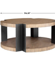 Loana - Industrial Coffee Table - Light Brown