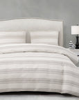 Prescott - King Duvet Cover Set (Set of 3) - Taupe