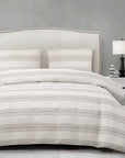 Prescott - Queen Duvet Cover Set Set of 3 - Taupe