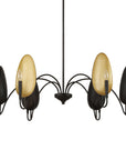 Warwick - 6 Light Chandelier - Matte Black