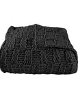 Chess Knit - Throw - Black