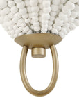 Biddeford - 1 Light Beaded Sconce - Gold / White