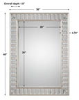 Lanester - Leaf Mirror - Silver