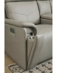 Vernon - Power Reclining Loveseat With Console, Power Headrests, Lumbar, Heat & Massage