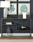 Leo - Industrial Console Table - Silver