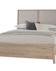 Woodbridge - Upholstered Bed - Light Brown Wood