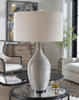 Dinah - Textured Table Lamp - Gray