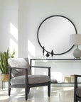Dawsyn - Round Mirror - Black