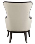 Sandy - Wing Back Armchair - Beige & Dark Brown
