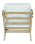Laid - Back Sheepskin Accent Chair - White