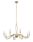 Corella - 8 Light Chandelier - Gold
