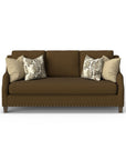 Gianna - Fabric Bench Sofa With Nailhead Trim