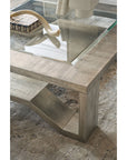 Melange - Saber Cocktail Table - Pearl Silver