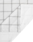 Windowpane - Queen Plaid Comforter Set Set of 3 - White