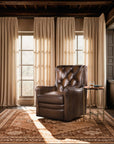 CC - Senda Swivel Chair - Dark Brown