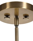 Imbuto - Funnel Glass 1 Light Pendant - White & Gold