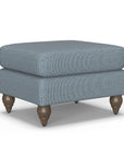 Moxy - Fabric Ottoman, Round Turned Legs