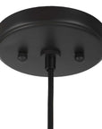Campester - 1 Light Watered Glass Mini Pendant - Silver