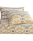 Desert Sage - King Reversible Quilt Set Set of 3 - Tan / White / Gray