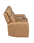 Felix - Power Reclining Loveseat With Console, Power Headrest, Lumbar, Heat & Massage