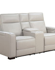 Odessey - Power Console Loveseat Recliner With Power Headrest, Power Lumbar, Heat And Massage