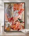 Garden City - Abstract Art - Green / Orange / Pink