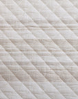 Mystic Stripe - King Cotton Gauze Quilt Set Set of 3 - Taupe