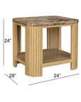 Arlo - End Table - Pale Oak