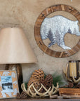 Picture Frame - 4" x 6" Bear Cutout Picture Frame 4 Per Carton - Tan / Grey