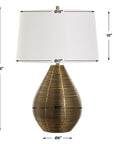 Knowles - Brass Table Lamp - Bronze