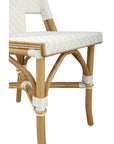 Jade - Side Chair Set of 2 - White / Light Brown