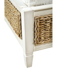 Priscilla - King Bed - White / Light Brown