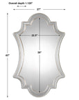 Elara - Wall Mirror - Antiqued Silver
