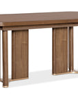 Eleana - Rectangle Dining Table With Two Leaves - Medium Wood