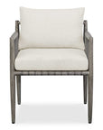 Borneo - Outdoor Dining Chair - White / Dark Gray