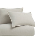 100% French Flax Linen - Twin Duvet Cover Set (Set of 2) - Natural