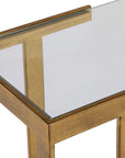 Kendrick - Glass Console Table - Gold