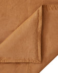 100% French Flax Linen - Queen Duvet Cover Set Set of 3 - Caramel