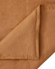 100% French Flax Linen - Queen Duvet Cover Set (Set of 3) - Caramel